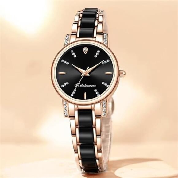 Women\'s Luxury Casual Black/Gold Watch main image 4